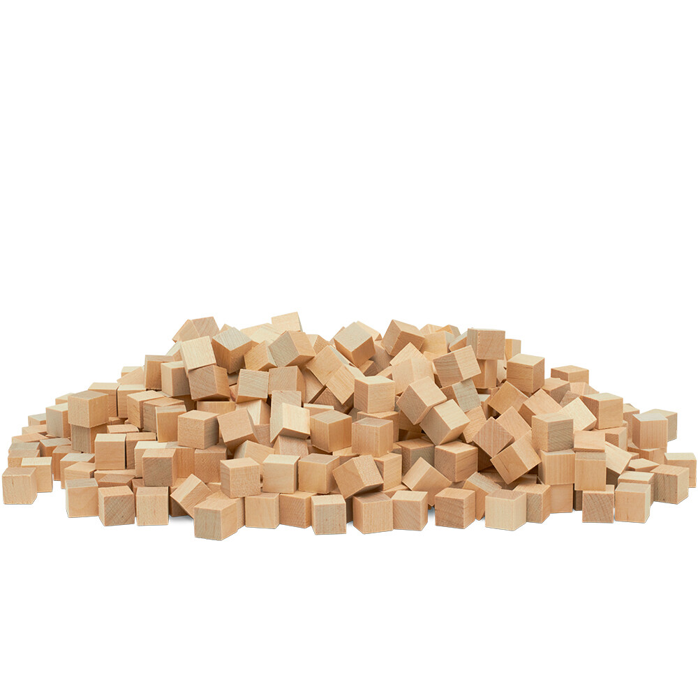 Wood Cubes 1/2 inch Unfinished, Small Blocks, Crafts & Décor | Woodpeckers
