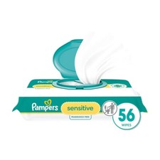 Pampers Sensitive Baby Wipes   Hypoallergenic, unscented, water-based, 56 ct