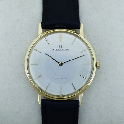 Universal Genève EXTRA THIN 34 MM 166101 VINTAGE 18k Gold