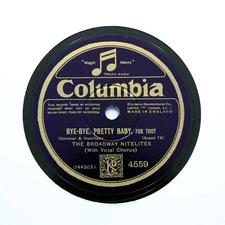 BROADWAY NITELITES (Selvin) "Bye-Bye Pretty Baby" 1927 (E+) COLUMBIA 4559 [78]