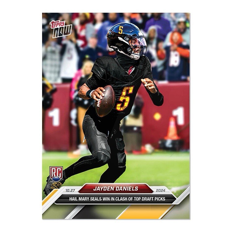 Jayden Daniels Hail Mary - 2024 TOPPS NOW Football Card 11