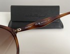 $255 Salvatore Ferragamo Tortoise Brown Black 58mm Tea Cup Full Rim Sunglasses — photo 8
