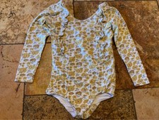 Size 8 Remmie Girl Floral Ruffled Leotard Leo