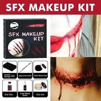 Halloween Cosmetic Bag Halloween Makeup Skin Wax Plasma Scar Painted Dress Up