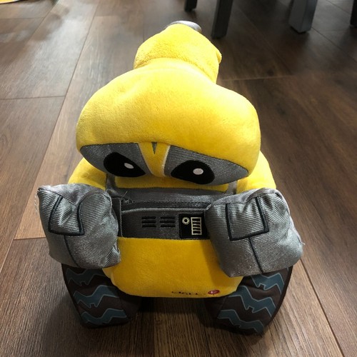 Disney Store Exclusive Wall-E Plush Large 14 Inch Yellow Pixar Robot Stuffed Toy