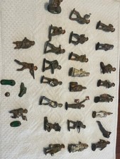 Toy lead soldiers from 1930s. 27 American WWI soldiers and other figures.