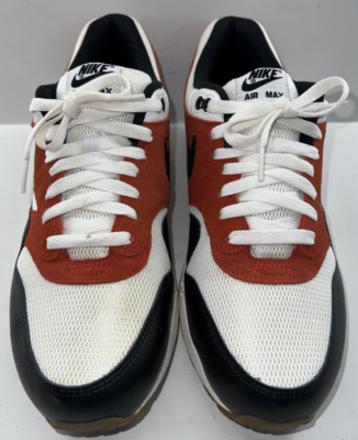 Nike Air Max 1 Mens Sneakers Size 11.5 White Gamma Orange