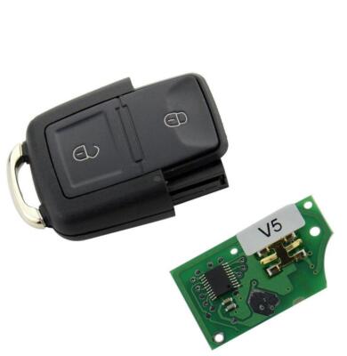 kompatibel mit VW Seat Skoda 2 Tasten Schlüssel Gehäuse Elektronik  433MHz VRK10