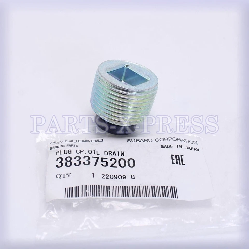 GENUINO FABRICANTE DE EQUIPOS ORIGINALES SUBARU BAJA FORESTER DIFERENCIAL TRASERO CÁRTER TAPÓN DE DRENAJE 383375200 Foto 2 de 4