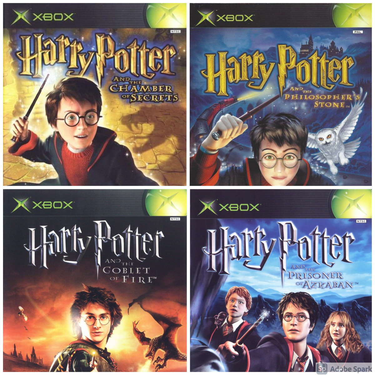 Juegos retro originales de Harry Potter para Xbox - elige tu juego - colección completa