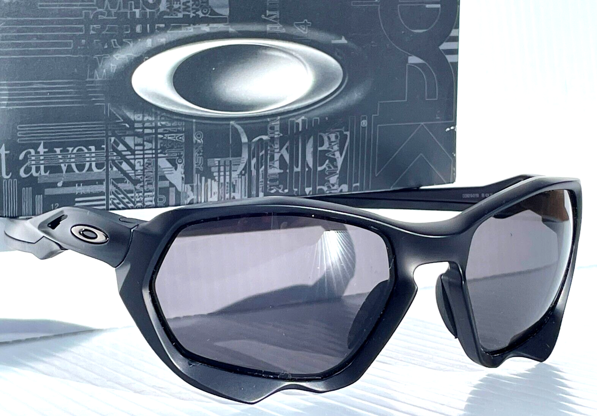 NEW Oakley PLAZMA Matte Black POLARIZED Galaxy Black lens Sunglass