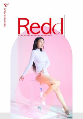 WHEE IN MAMAMOO SOLO ALBUM REDD OFFICIAL GOODS ACRYLIC MOBILE + POSTCARD NEW
