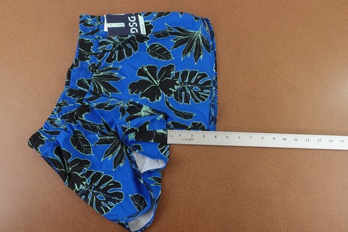DSG Girls XL (16) Blue Shadow Fronds Lined Mid Rise Stride Run Short NWT - Picture 8 of 9