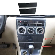 For Toyota Corolla 2003-2008 Carbon Fiber Grain Middle Console Storage Box Panel