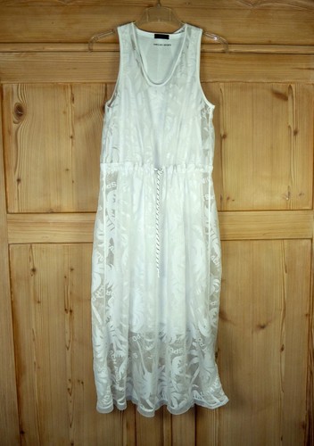 Marc Cain Kleid in Weiß mit Palmenmuster Gr.N3= De38