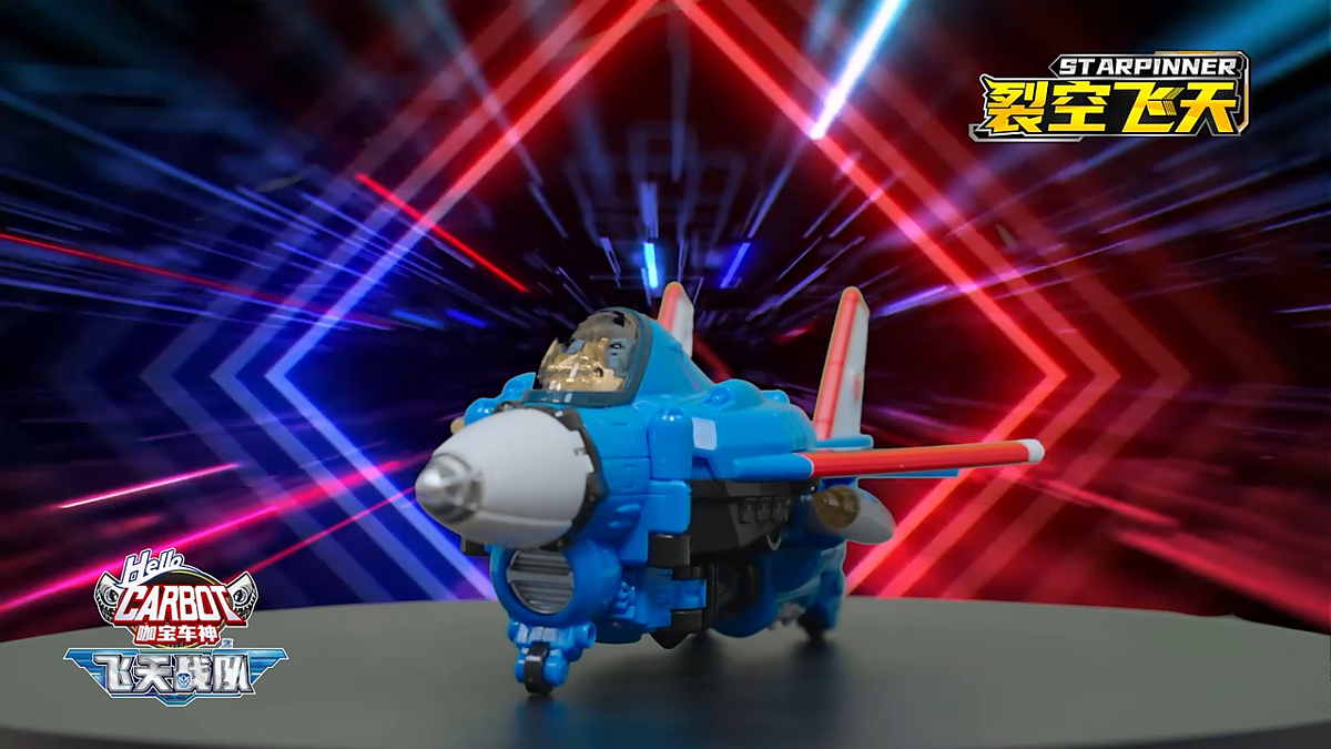 Hello Carbot Starpinner Jet-plane Transforming Robot Toy Season 6