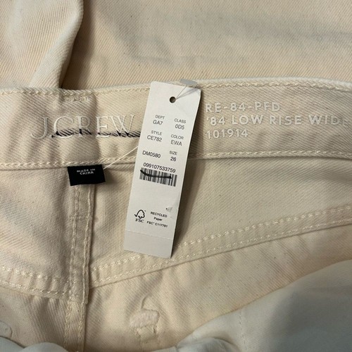 J. Crew Women’s Studded Lower-rise Wide-leg Jean 1984 rigid Size 26 NWT CE782 - Picture 10 of 10