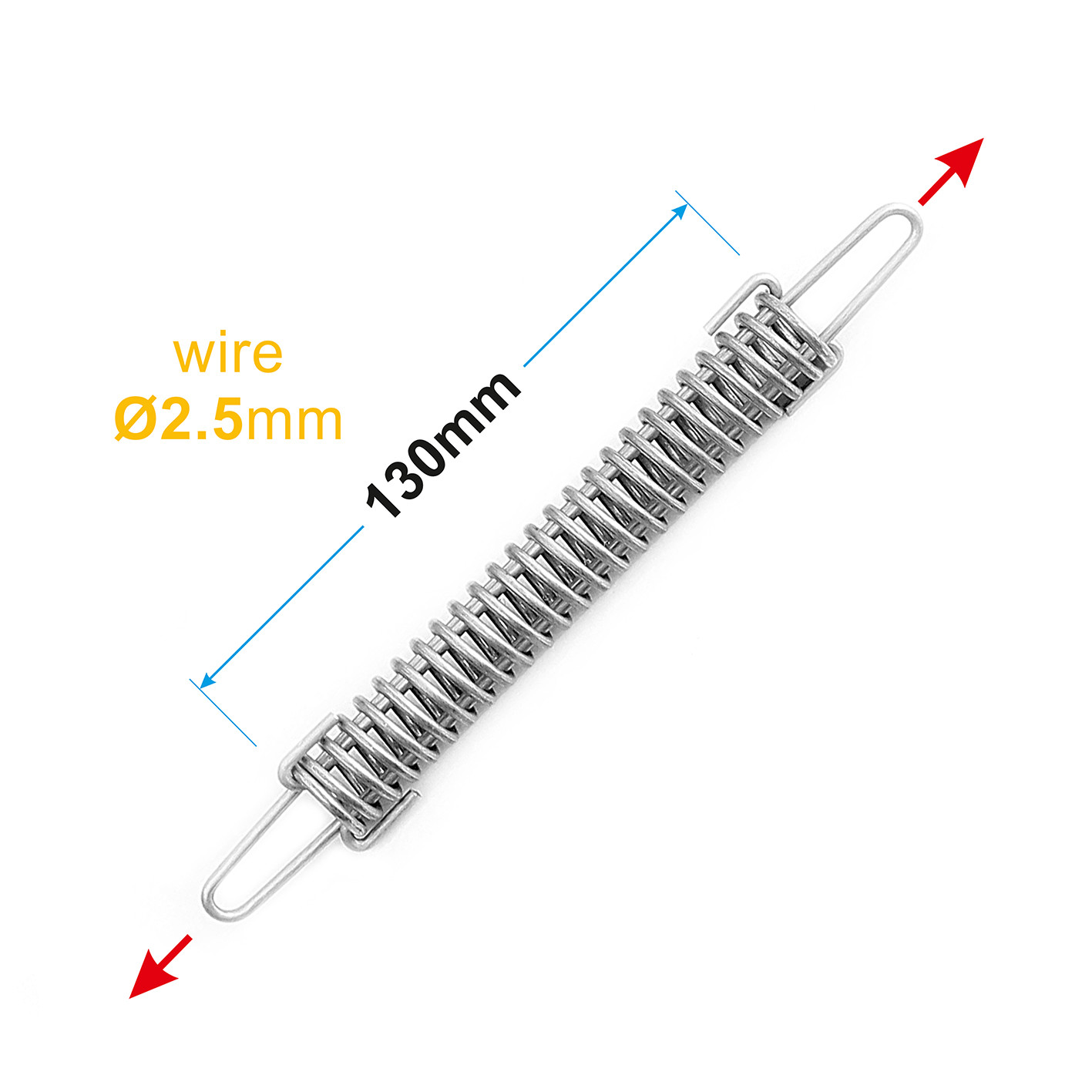 Tension Springs for Wire Electric Fence Spring Wire Diameter 2.5mm