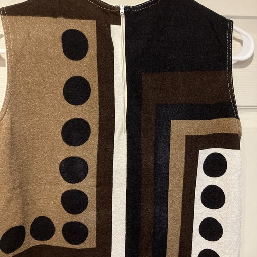 Gio Luigi for Fairfield Geometric Op Art Sleeveless Shirt - Picture 3 of 5