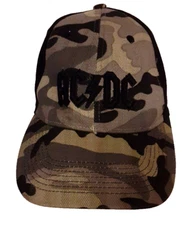 AC DC Anoma  Camo and Black Cap Authentic AC DC Rock Wear 2006