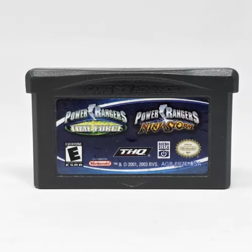 Power Rangers: Time Force & Ninja Storm (GameBoy Advance GBA) CLEANED & TESTED
