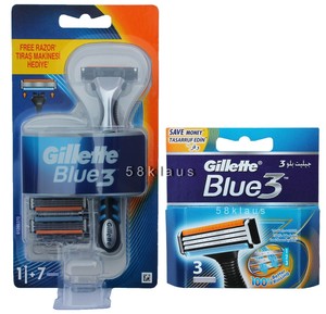 Gillette Blue3 Rasierer Set Inkl 10 Klingen 1 6 7 3er Gillete Gilette Ebay