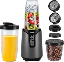 Panana Blender for Smoothies, 850W Portable Personal Blender and Grinder Combo w