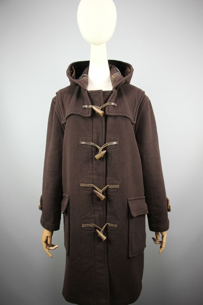 Burberry London Made in England Brown hooded Duffle Coat Burberry London Made in England Brown hooded Duffle Coat