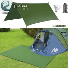 Waterproof Ground Sheet Hiking Camping Tarp Hammock Tent Footprint w/Grommet 