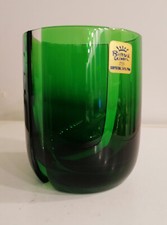 RICHARD GINORI, 1 bicchiere da acqua in cristallo verde, modello Onda Verde