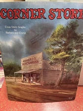 Corner Store Cross Stitch Booklet Graph 1970's Country Sampler Cottagecore Charm