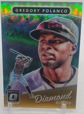 2017 Donruss Optic Diamond Kings Yellow #163/299 #22 Gregory Polanco