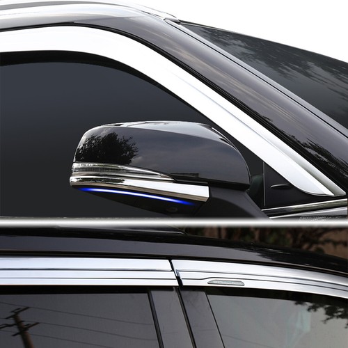 Visera de ventana cromada deflector de ventilación protector solar para lluvia protector para Toyota Highlander - Imagen 6 de 10