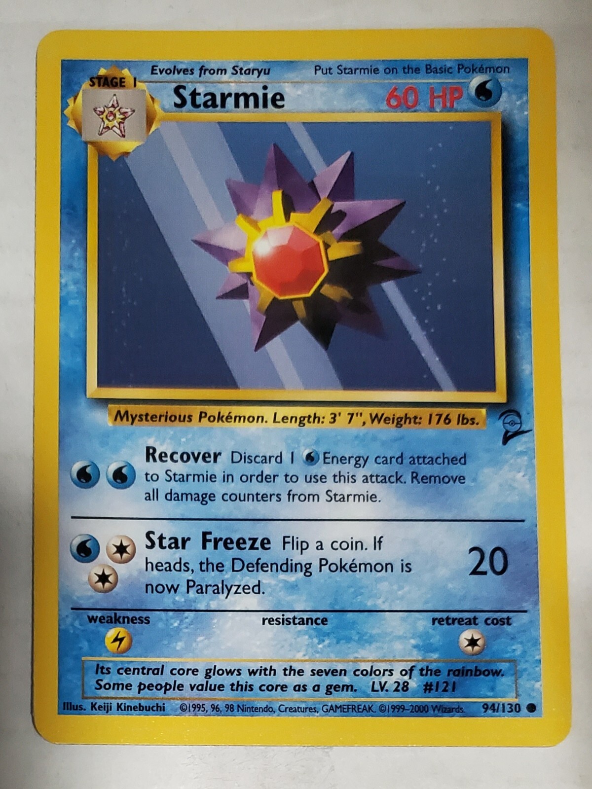 Starmie Base Set 2 94/130 Common Pokemon NM