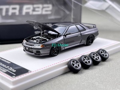BN FH 1:64 Gray Skyline GTR R32 Nismo S-Tune Sports Model Diecast Metal Car