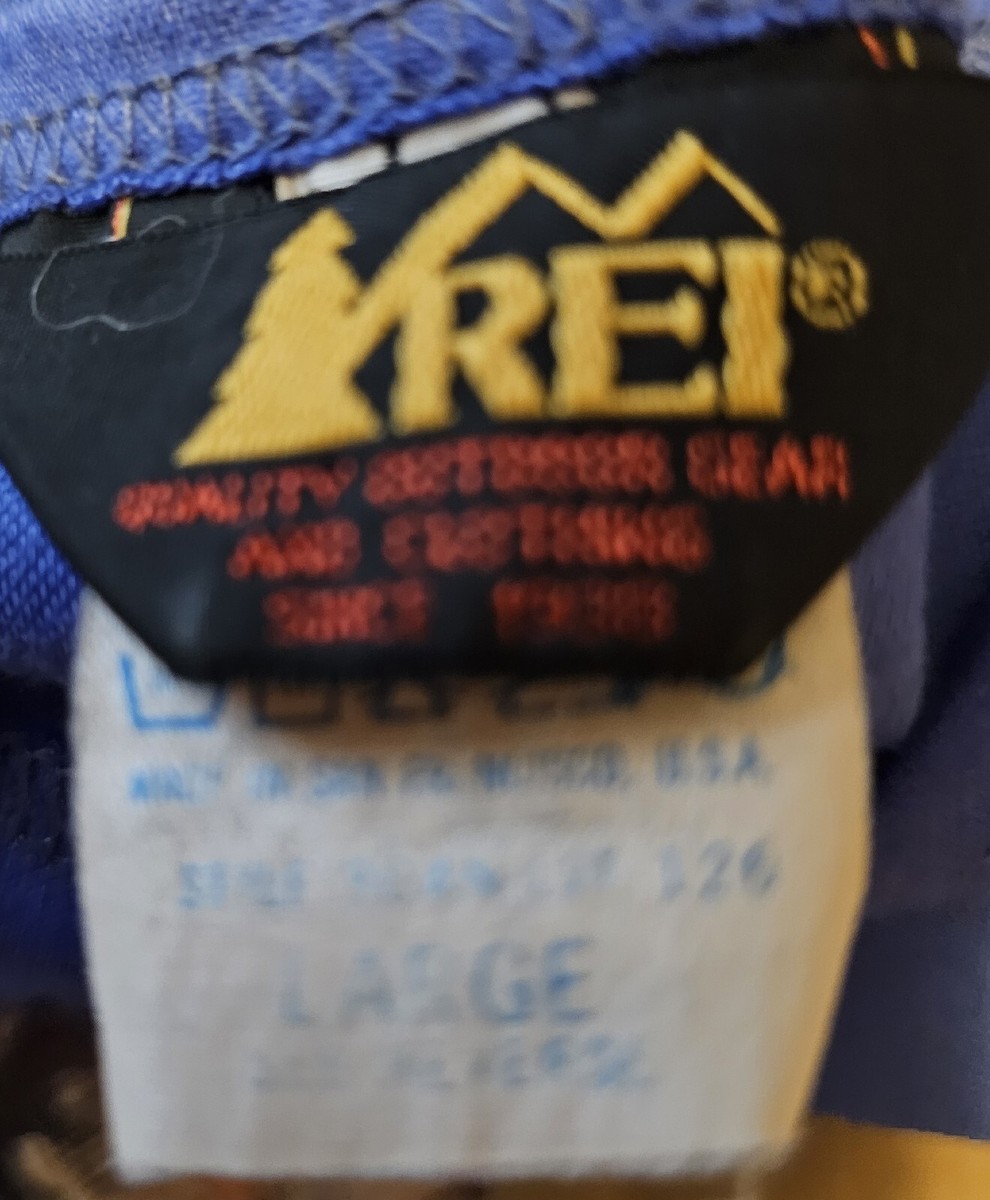 Womens Vintage Designer REI Periwinkle Blue Zipup Outdoor Knit