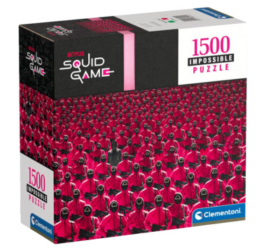 Clementoni 80504 Squid Game Impossible Game-1500 Teile-Erwachsenenpuzzle Schwer