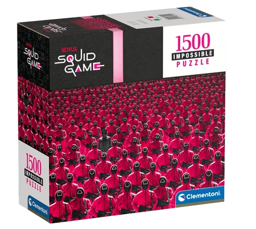 Clementoni 80504 Squid Game Impossible Game-1500 Teile-Erwachsenenpuzzle Schwer