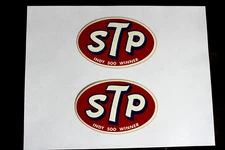 1969 STP 2 VINTAGE ORIGINAL INDY 500 WINNER RACING STICKERS DECALS NOS 4-3/4"