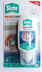 Sista Neue Fuge Sanitärsilikon Fugensilikon Sanierung Dichtmasse grau 80ml