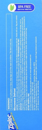 Ziploc Vacuum Sealer Roll Refill 8” X 20 ft.  - 2 Rolls NEW - Picture 4 of 5