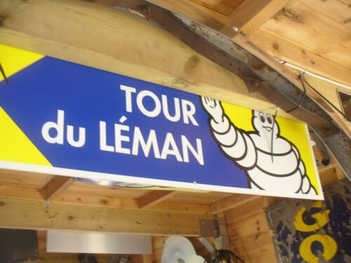 michelin sign,not enamel sign,rare double sided cycling tour WORLDWIDE SHIPPING - Picture 5 of 10