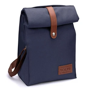 Small Reusable Insulated Cooler Lunch Bag Travel Lunchbox for Work School - Picture 1 of 6