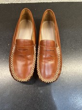 Elephantito Boys Brown Leather Loafer Shoes U...