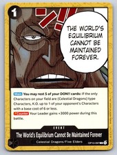 The World's Equilibrium Cannot Be Maintained Forever OP13-097 One Piece NM