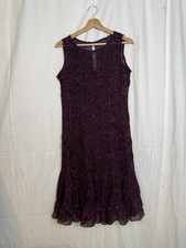 vintage sandra darren sheer short dress purple fairy whimsigoth size 12