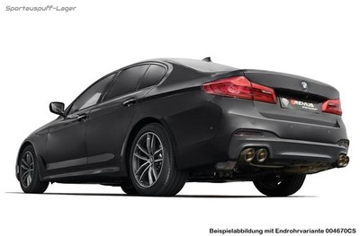 Remus Duplex Racing-Anlage BMW 5er G30 G31 540i (bis 09/'20) 2x102mm eingerollt