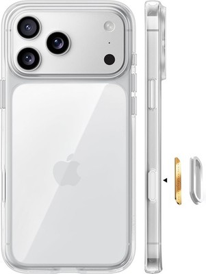 TORRAS Crystal Clear für iPhone 17/18 Pro Max Hülle, Case, Silikon, Transparent