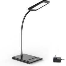 Desk Lamp, Bright Dimmable Eye-Caring Table Lamp, 3 Color Modes 7 Brightness Lev