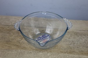 Vintage NOS Fire-King Sapphire Blue Philbe 2 Cup Measuring Bowl Spout Handles